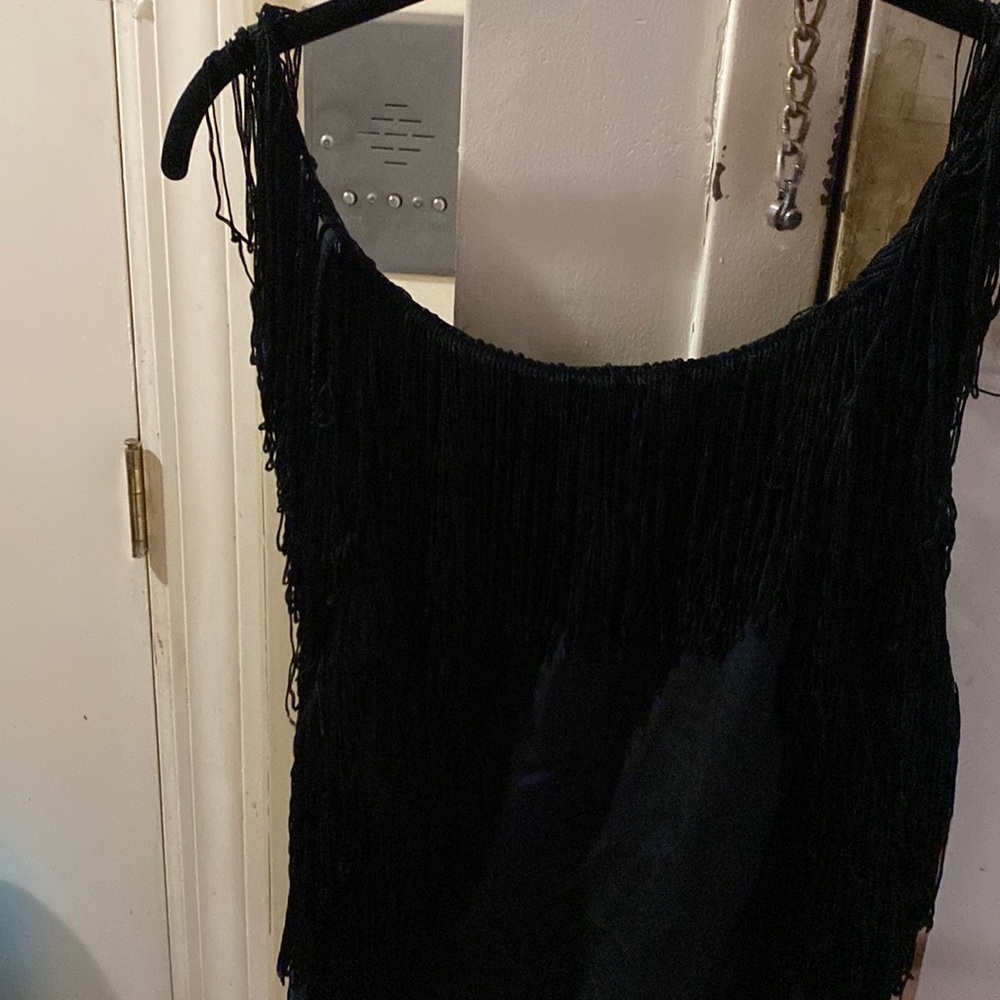 Large black flapper dress! It’s the roaring’20’s again!